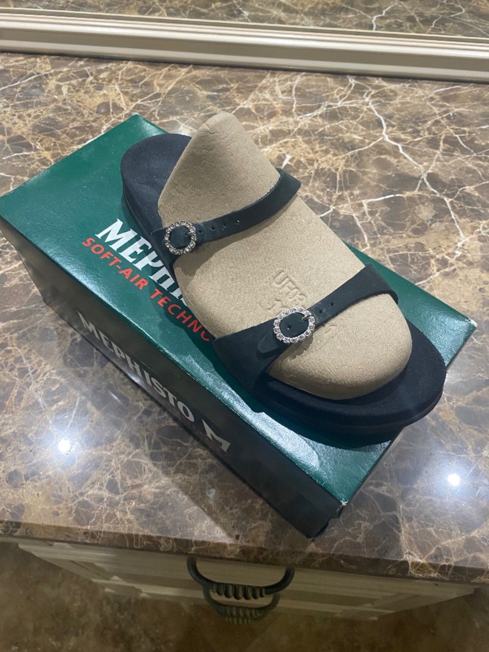 Mephisto Black Women's Sandals 42 (11/12)